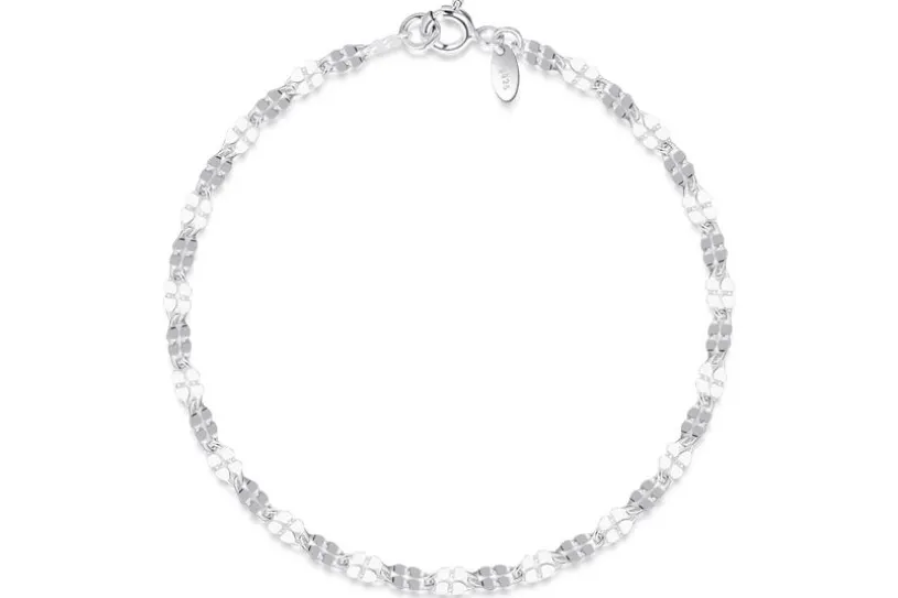 Fashion Line Armband Plättchen 3,4mm  925 Silber