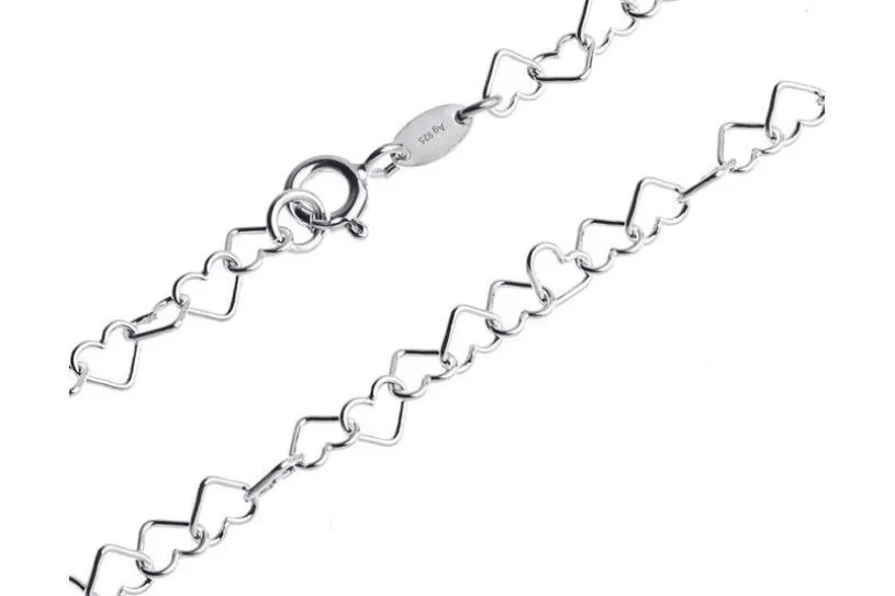 Fashion Line Kette Herzen - 925 Silber