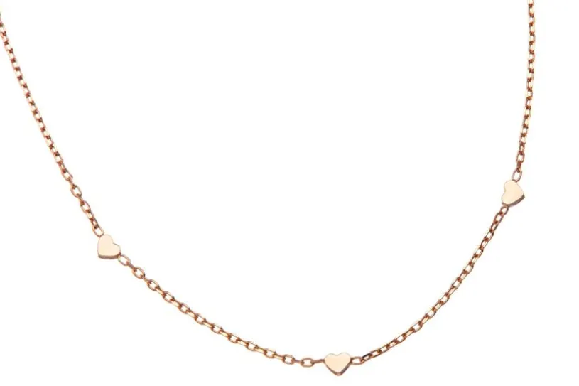 Fashion Line Kette  M17271 - 925 Silber, rosé vergoldet Länge: 42cm
