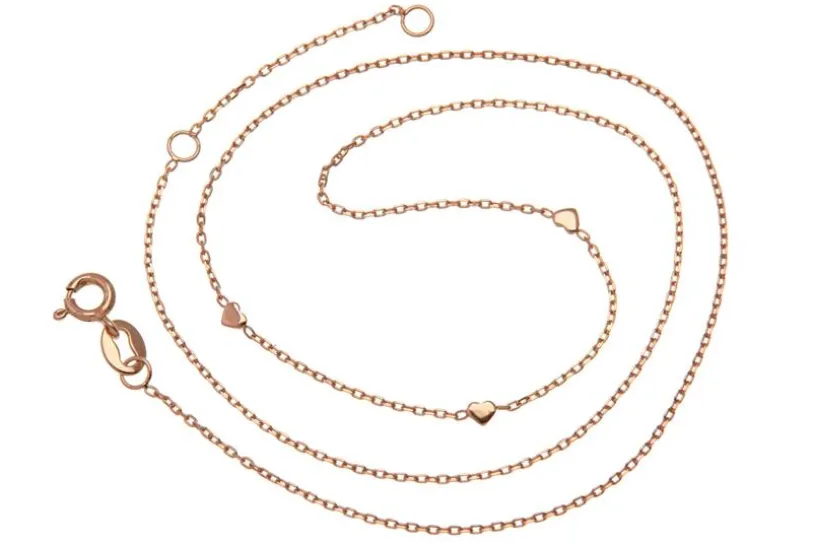 Fashion Line Kette  M17271 - 925 Silber, rosé vergoldet Länge: 42cm