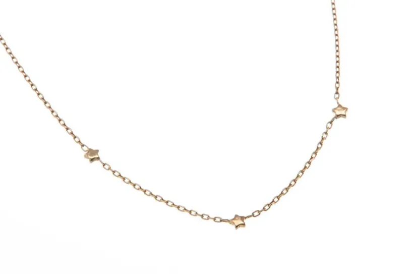 Fashion Line Kette  M17271 - 925 Silber, vergoldet Länge: 42cm