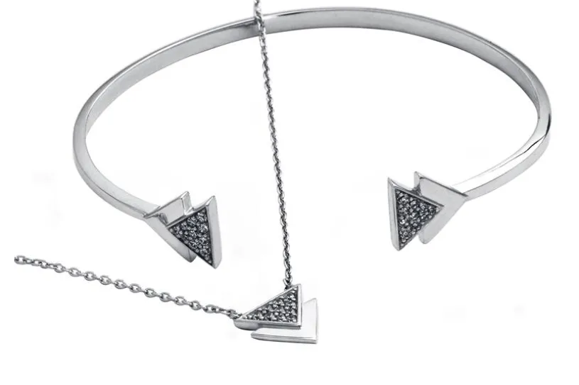 Fashion Line Set Triangle - 925 Silber 925 Silber