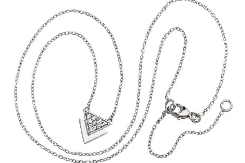 Fashion Triangle - 925 Silber Länge: 45cm - 9600171
