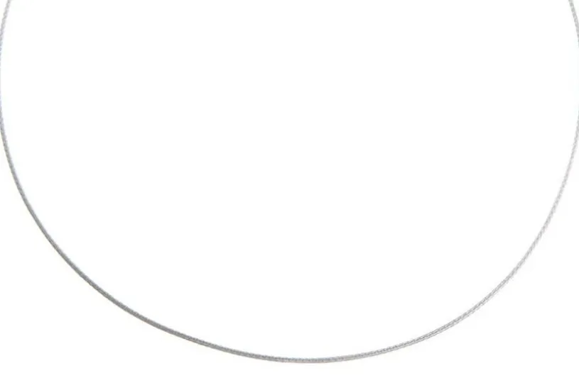 Fashion-Omega Halsreif 1mm - 925 Silber Länge: 40cm - 028ART7