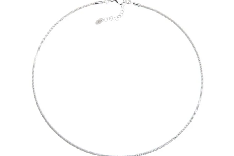 Fashion-Omegahalsreifen 1,9mm - 925 Silber Länge: 40cm - 028NK0217x7