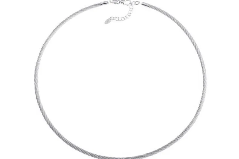 Fashion-Omegahalsreifen 3mm - 925 Silber Länge: 40cm - 028ART3