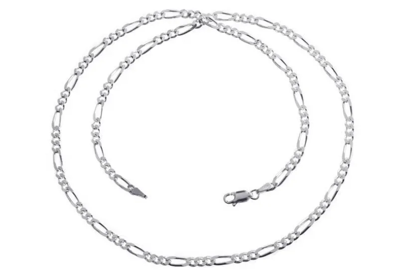 Figarokette 3,4mm - 925 Silber
