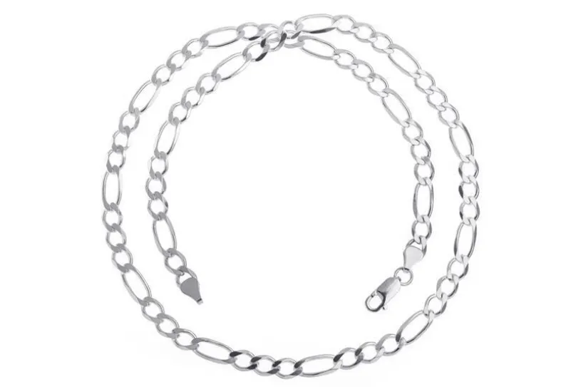 Figarokette 6,5mm - 925 Silber
