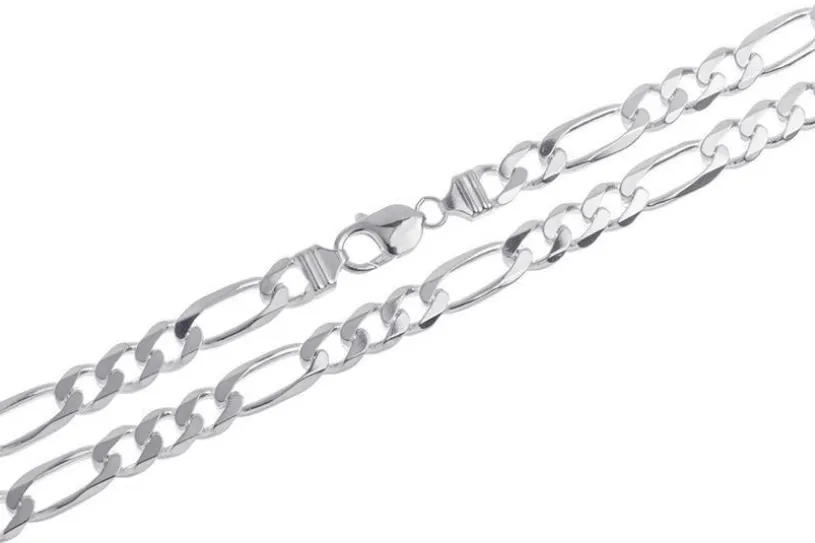 Figarokette 9mm - 925 Silber