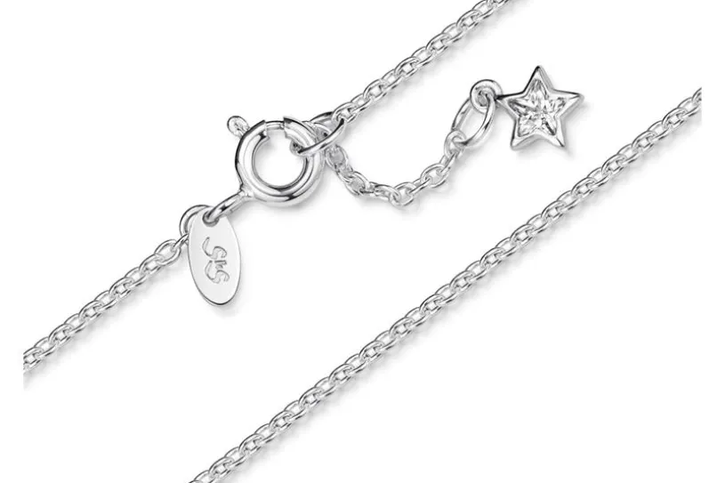 Fußkette Erbse 1,6 mit Stern -925 Silber