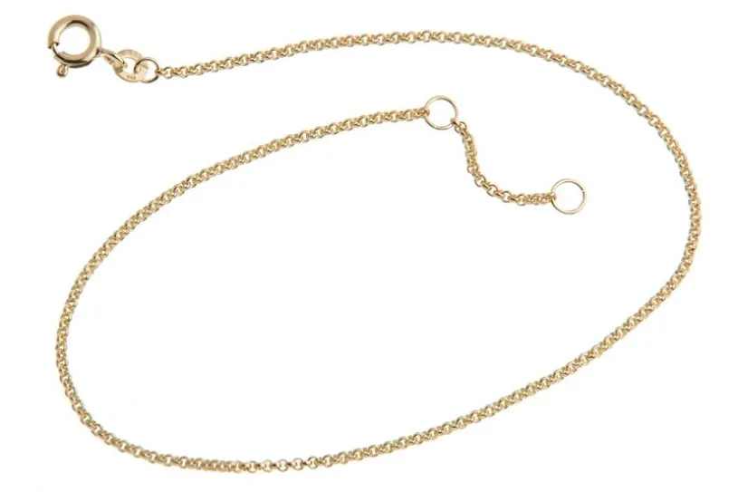 Fußkette Erbskette 1,5mm - 333 Gold