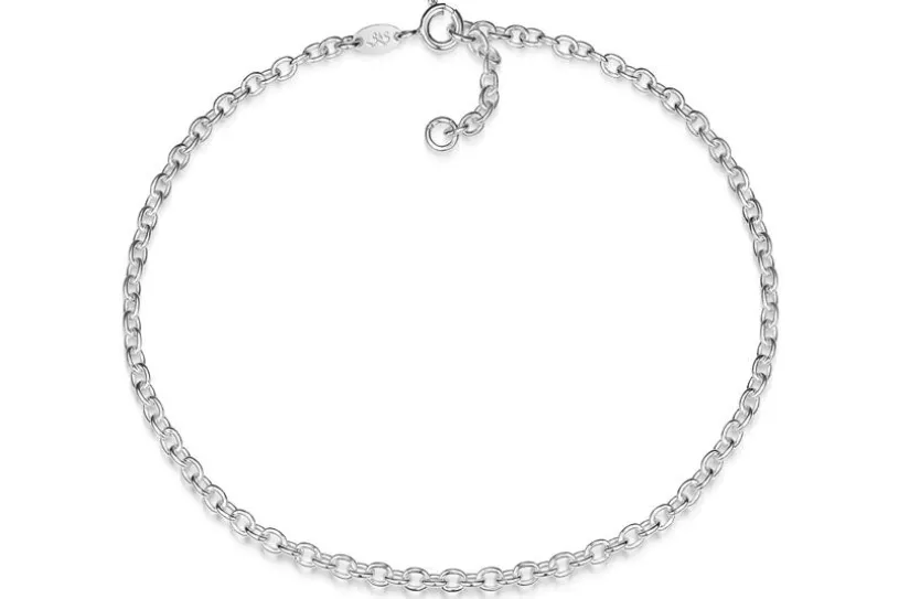 Fußkette Erbskette 2,8mm - 925 Silber