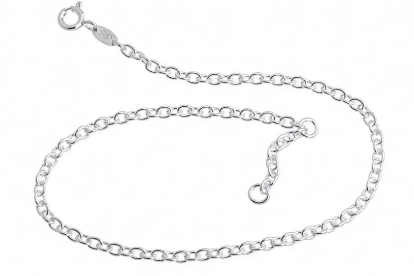 Fußkette Erbskette 2,8mm - 925 Silber