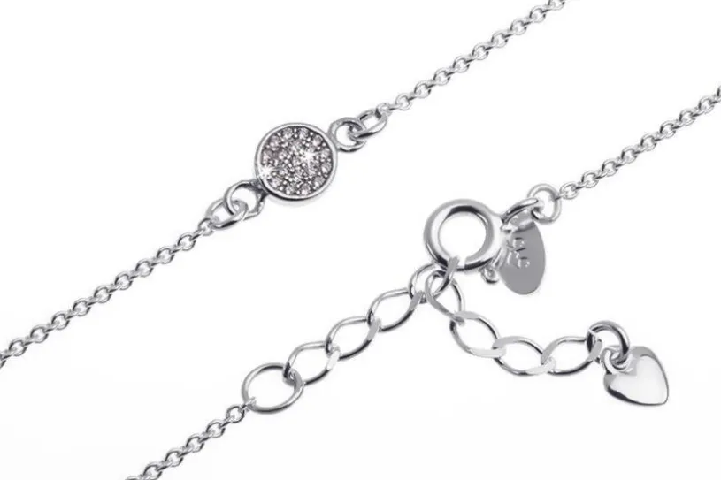 Fußkette Erbskette 1,3mm mit Ornament - 925 Silber
