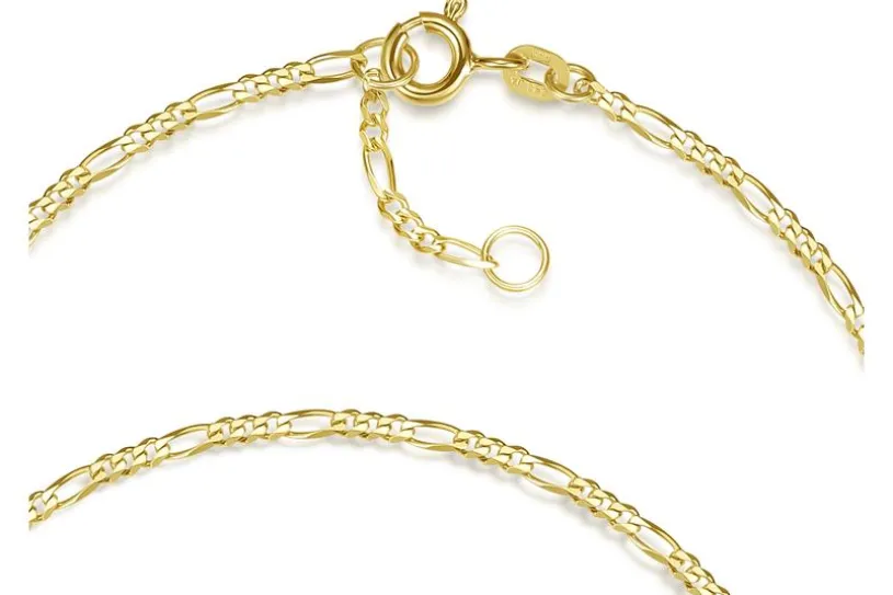 Fußkette Figaro 2mm - 585 Gold