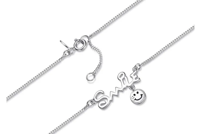 Fußkette Panzerkette 1,4mm "Smile" - 925 Silber