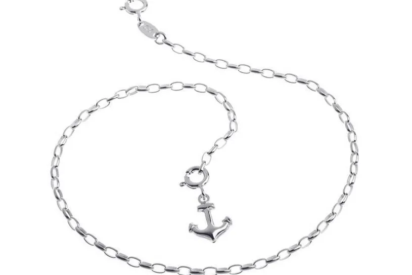 Fußkette Rundanker 2,3mm - 925 Silber