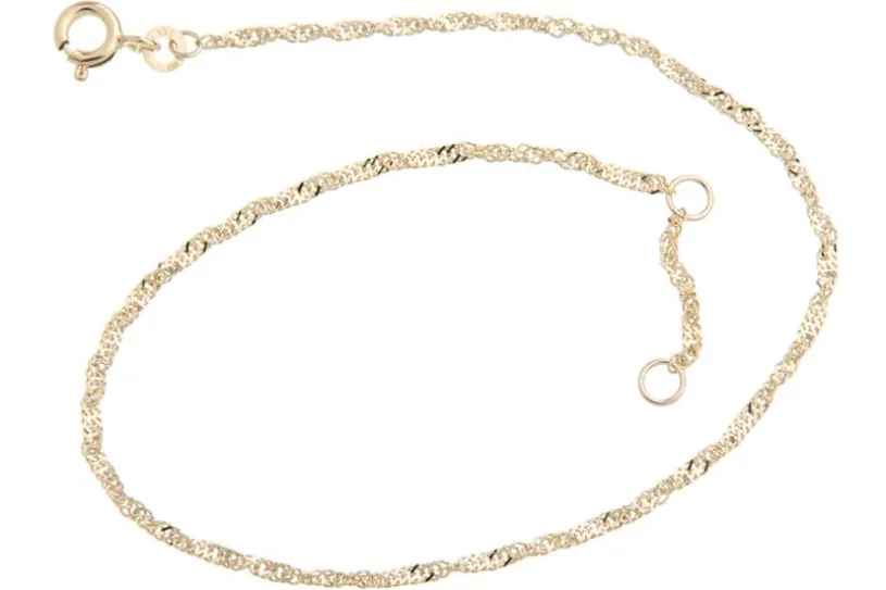Fußkette Singapur 1,8mm - 333 Gold