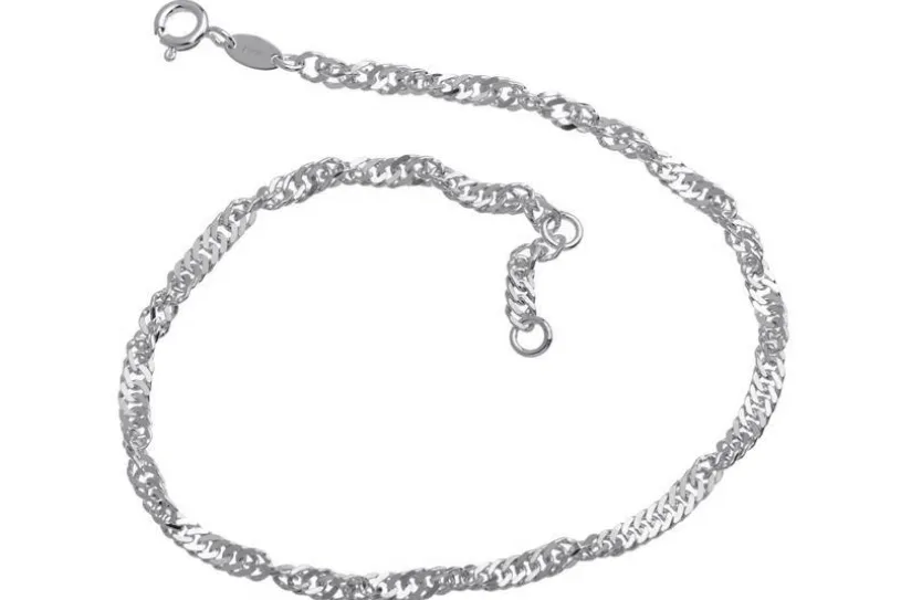 Fußkette Singapurkette 3mm - 925 Silber