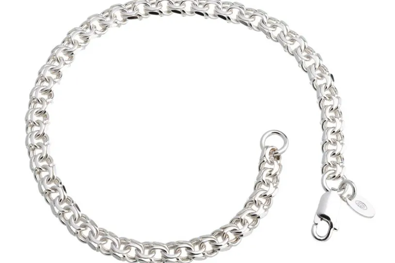Garibaldikette Armband 5mm - 925 Silber