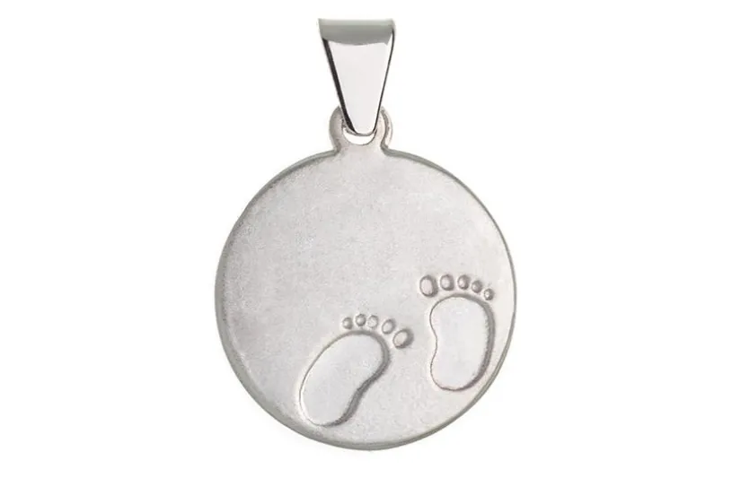 Gravuranhänger Füße - 925 Silber