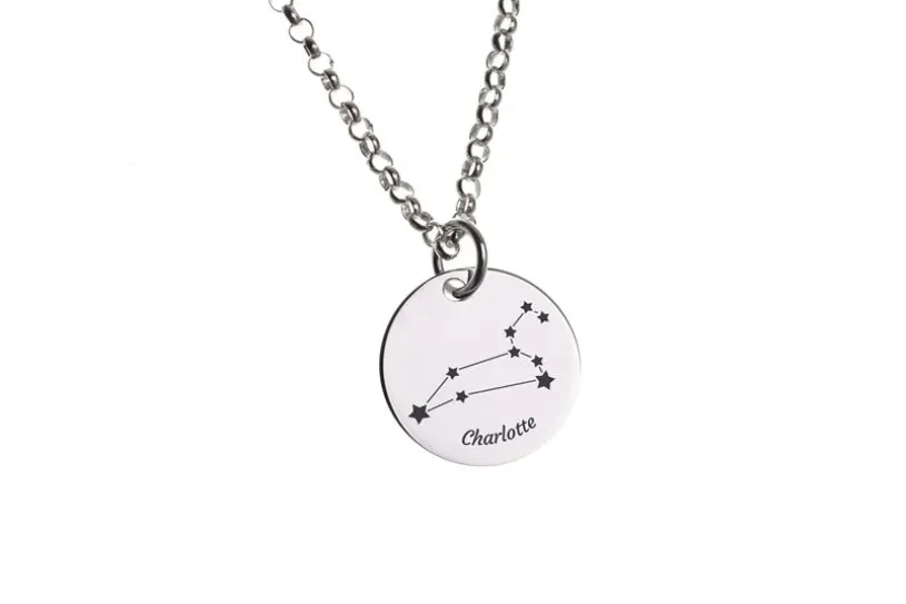 Gravuranhänger Sternzeichen LÖWE - 925 Silber
