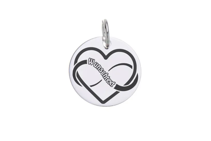 Gravuranhänger -Unendliche Liebe- 925 Silber
