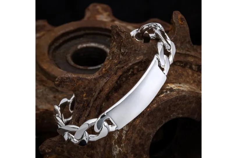 Gravurarmband 12,5mm - 925 Silber