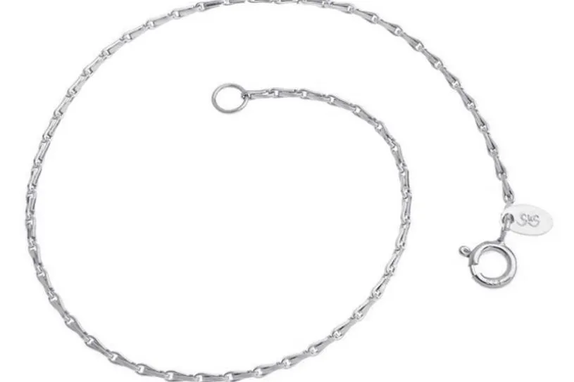Haferkornkette Armband 1,5mm - 925 Silber