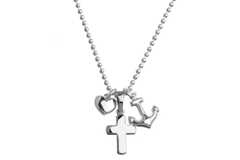Halskette -  Glaube, Hoffnung, Liebe - 925 Silber