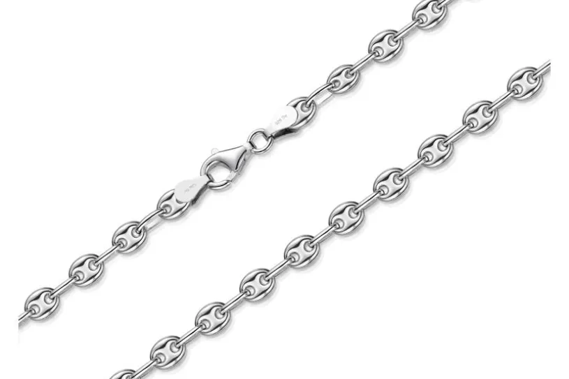 Kaffeebohnenkette 5mm - 925 Silber