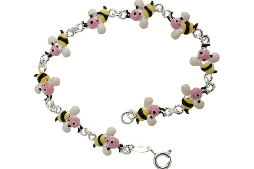 Kinder-Armband Bienen - 925 Silber