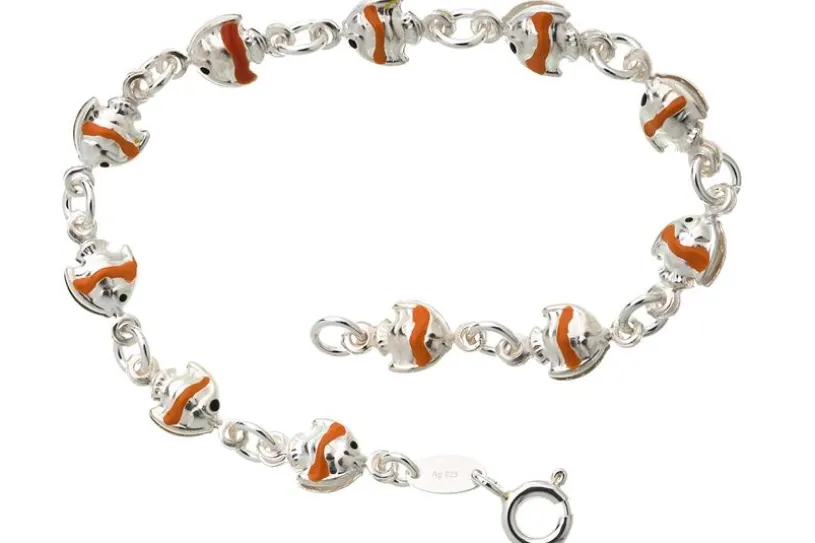 Kinder-Armband Fische - 925 Silber