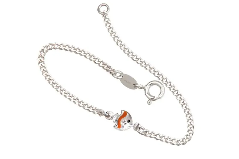 Kinder-Armband mit Fisch - 925 Silber