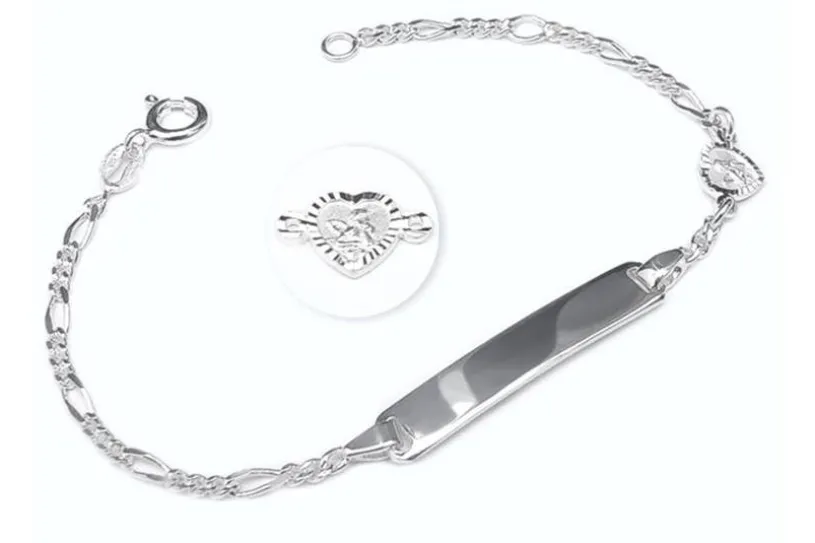 Kinder-Gravurarmband Engel II - 925 Silber