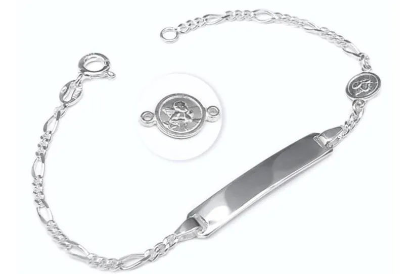 Kinder-Gravurarmband Engel I - 925 Silber