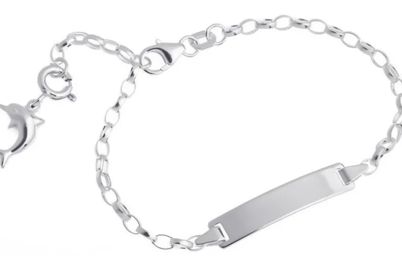 Kinder-Gravurarmband Erbse 2,3mm - 925 Silber
