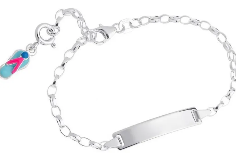 Kinder-Gravurarmband Erbse 2,3mm - 925 Silber