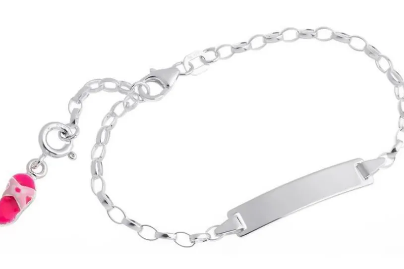 Kinder-Gravurarmband Erbse 2,3mm - 925 Silber