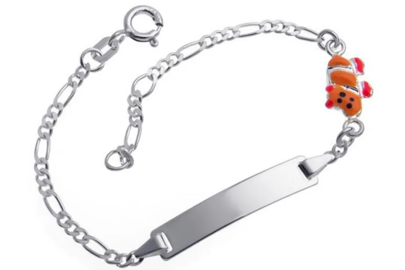 Kinder-Gravurarmband Hippo - 925 Silber
