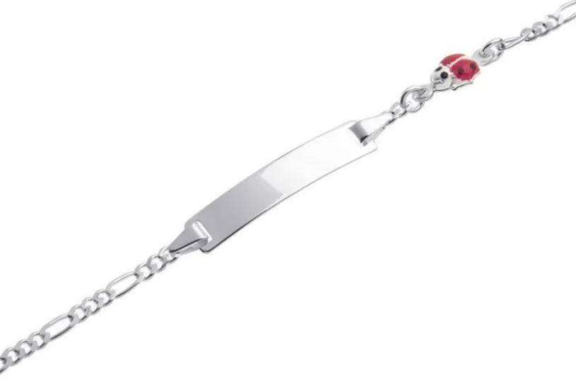 Kinder-Gravurarmband Käfer - 925 Silber