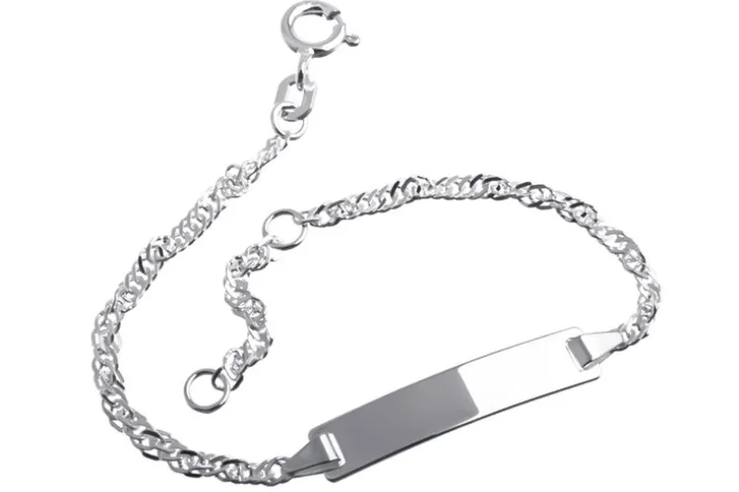 Kinder-Gravurarmband Singapur - 925 Silber