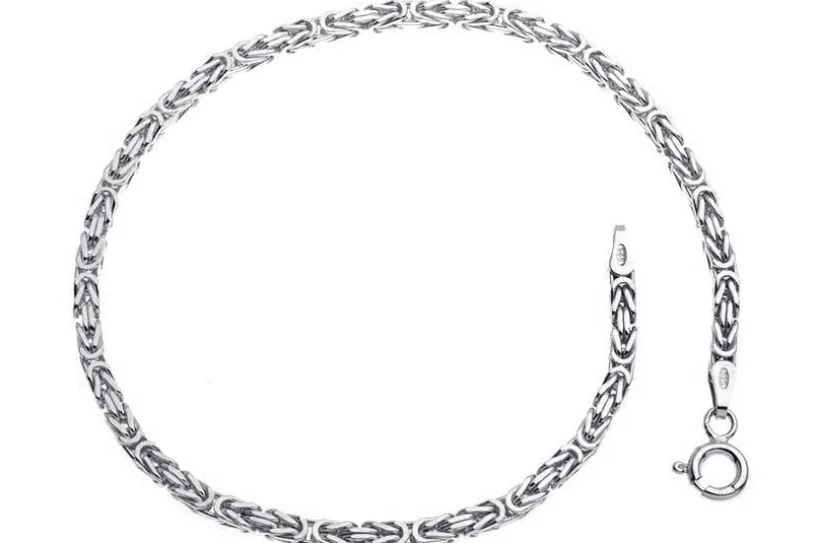 Königskette Armband 2,5mm - 925 Silber