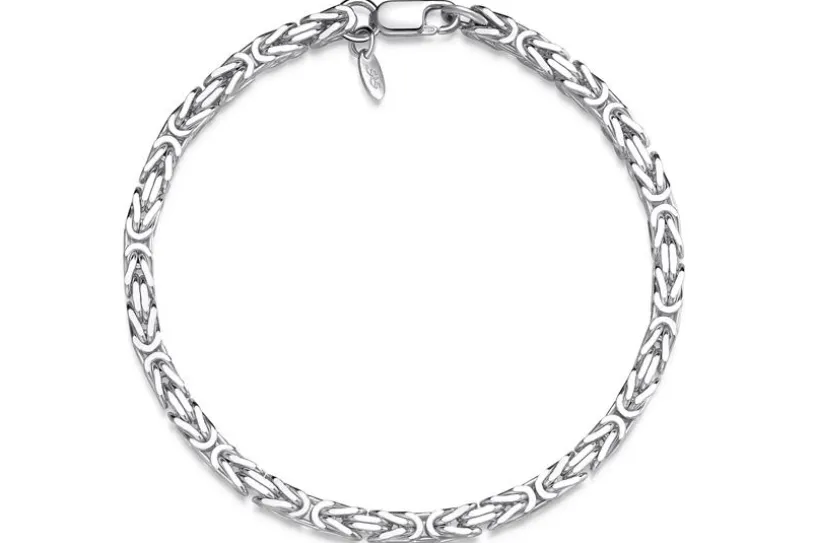 Königskette Armband 3,5mm - 925 Silber