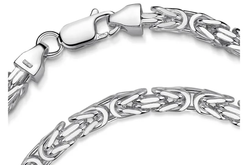 Königskette Armband 4,5mm - 925 Silber