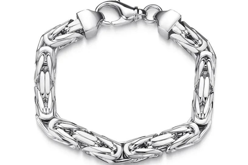 Königskette Armband 10mm - 925 Silber