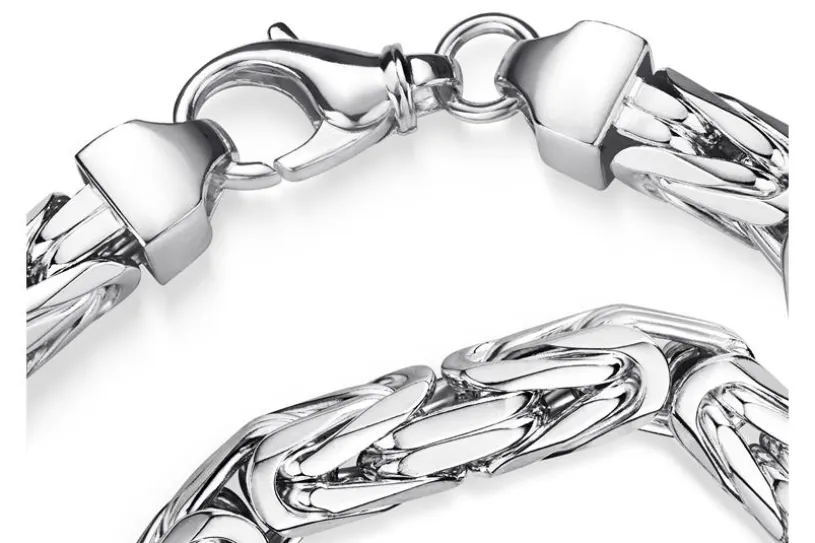 Königskette Armband 10mm - 925 Silber