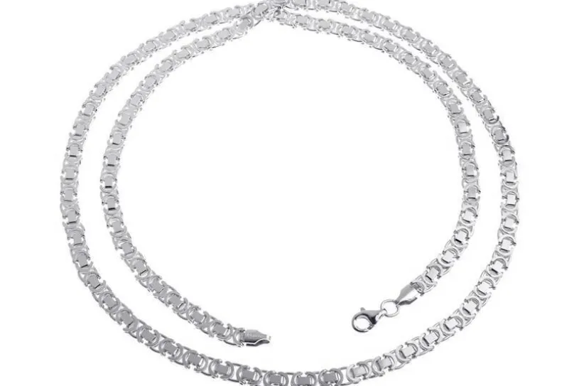 Königskette, flach 4,6mm - 925 Silber