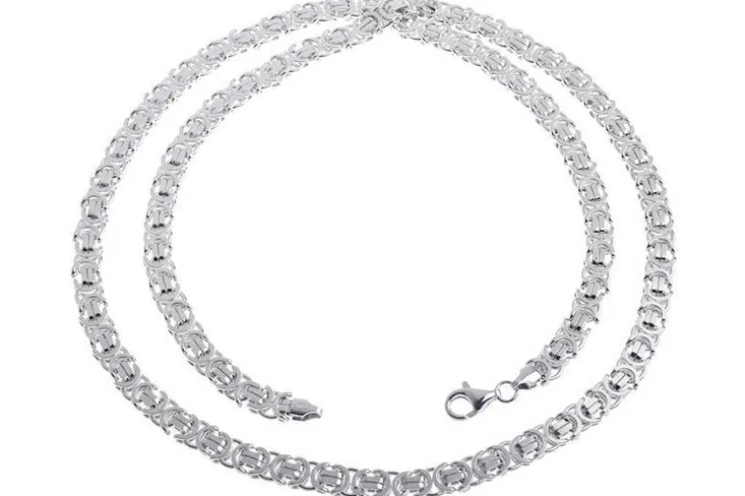 Königskette, flach 6mm - 925 Silber