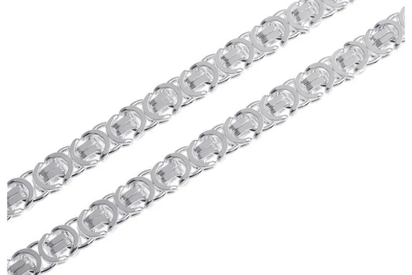 Königskette, flach 6mm - 925 Silber